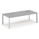 Konferenztisch PRIMO INVITATION 240x120 cm, 2x Tischsteckdose TYP III - silber, grau Konferenztisch PRIMO INVITATION 240x120 cm, 2x Tischsteckdose TYP III - silber, grau