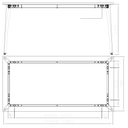 Konferenztisch PRIMO OMEGA, 160x80 cm, weißes Metallgestell, weiß