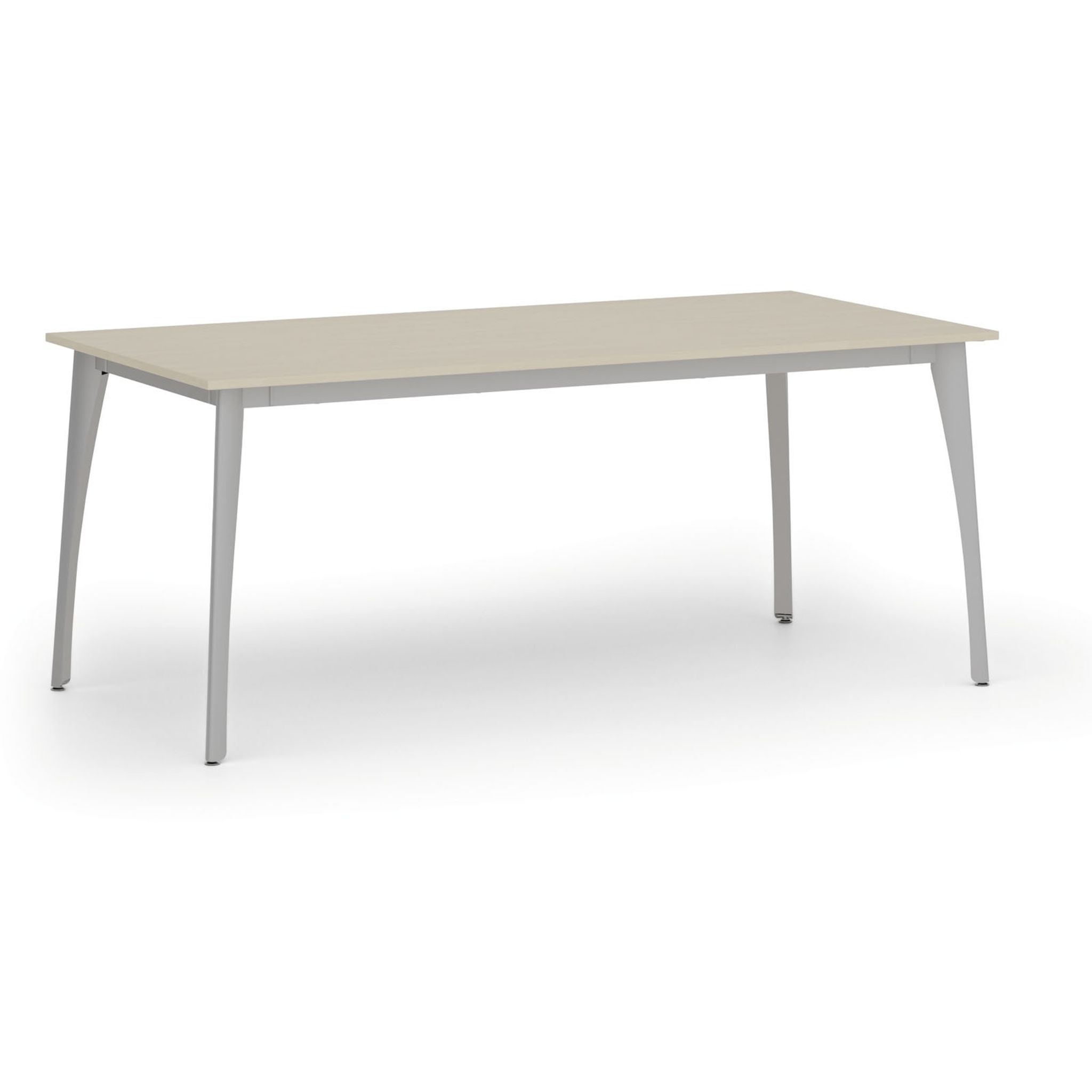 Konferenztisch PRIMO OMEGA, 180x90 cm, graues Metallgestell