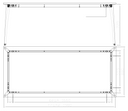Konferenztisch PRIMO OMEGA, 2000 x 900 mm, weißes Untergestell, Buche