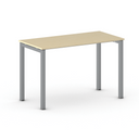 Konferenztisch PRIMO SQUARE 120x60 cm, graues Metallgestell, Birke