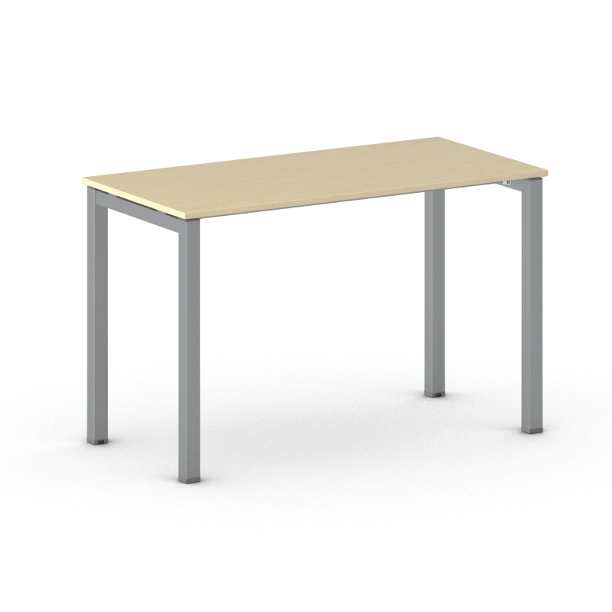 Konferenztisch PRIMO SQUARE 120x60 cm, graues Metallgestell
