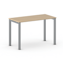 Konferenztisch PRIMO SQUARE 120x60 cm, graues Metallgestell, Buche