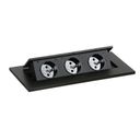 Konferenztisch PRIMO SQUARE 180x80 cm, 2x Tischsteckdose TYP I - schwarz, Birke Konferenztisch PRIMO SQUARE 180x80 cm, 2x Tischsteckdose TYP I - schwarz, Birke
