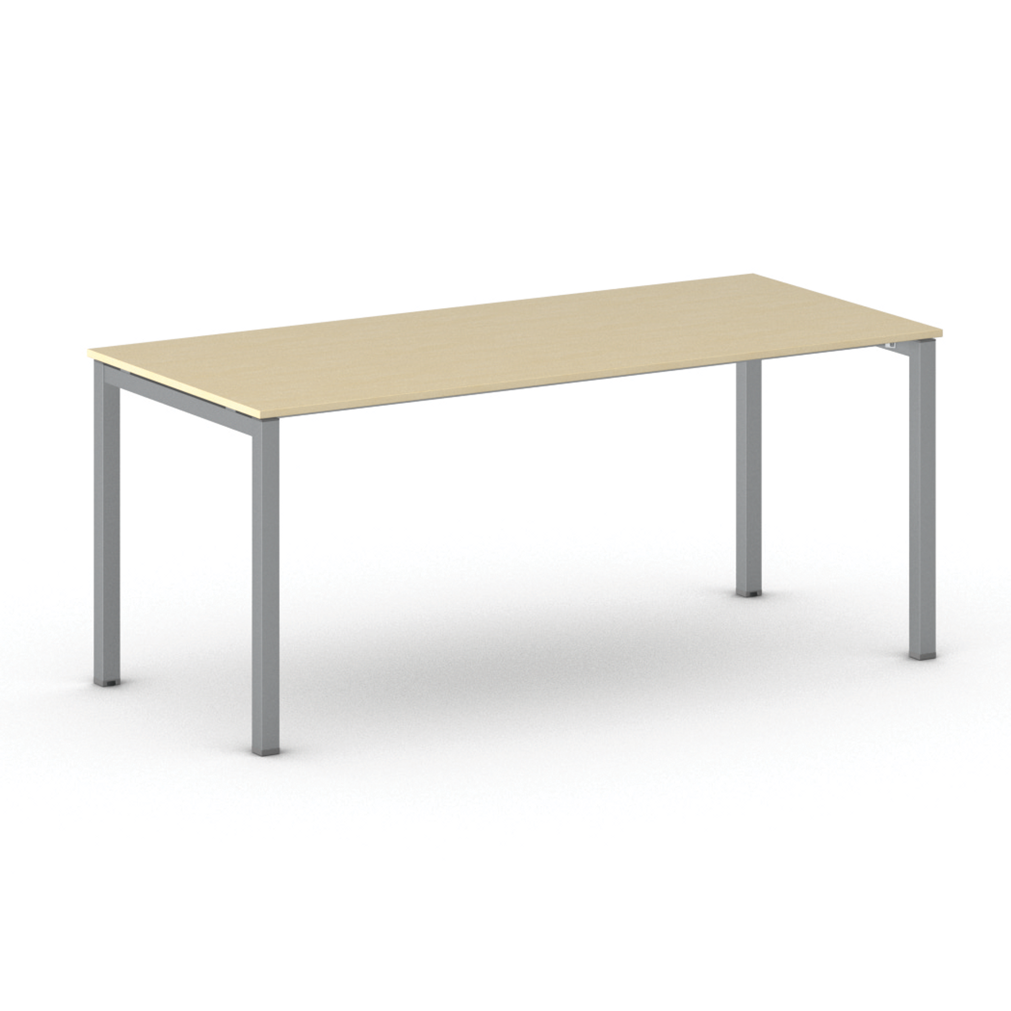 Konferenztisch PRIMO SQUARE 180x80 cm, graues Metallgestell