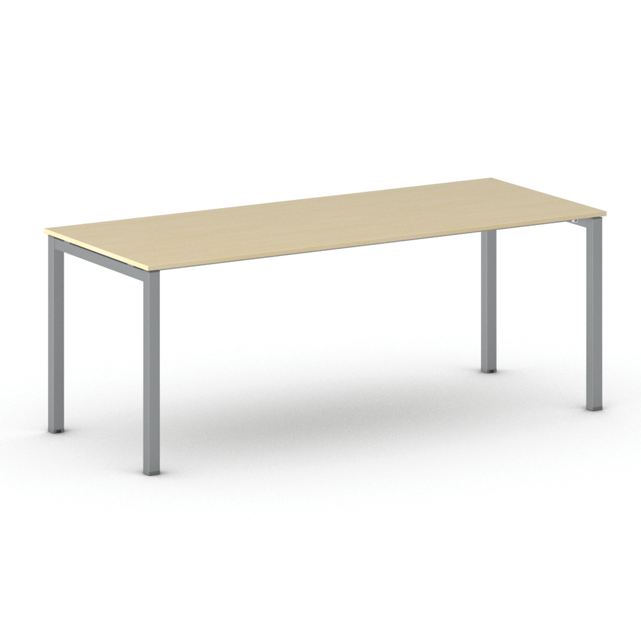 Konferenztisch PRIMO SQUARE 200x80 cm, graues Metallgestell