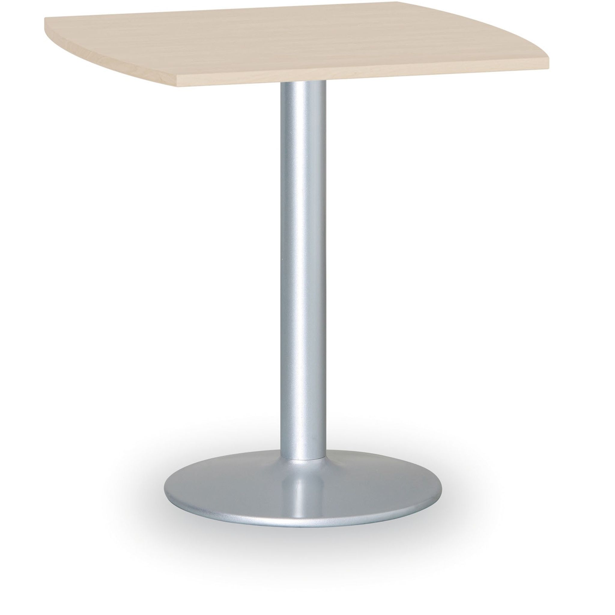Konferenztisch rund, Bistrotisch FILIP II, 66x66 cm, graue Fußgestell, Platte Graphit
