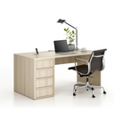 Kontener biurowy FRAME, 428 x 763 x 721 mm, dąb naturalny