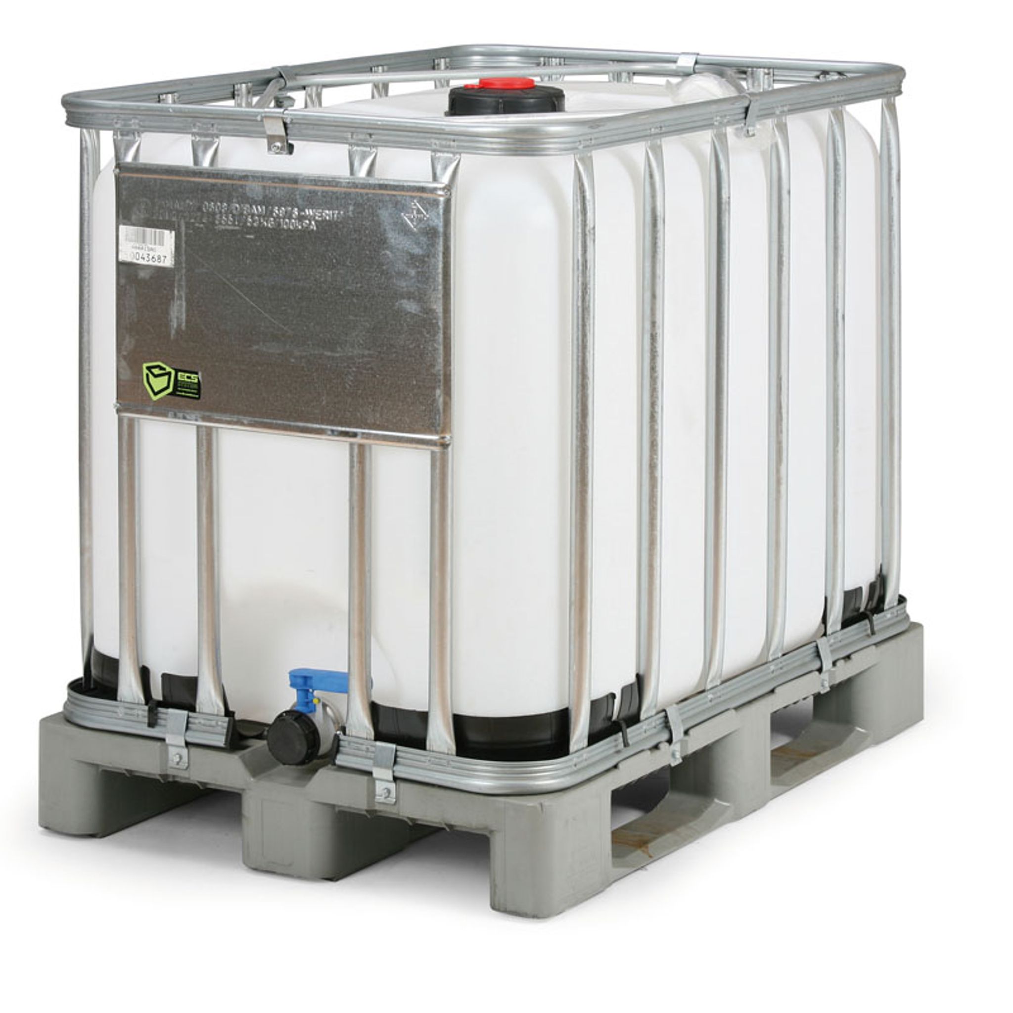 Kontener IBC 600 L, paleta plastikowa