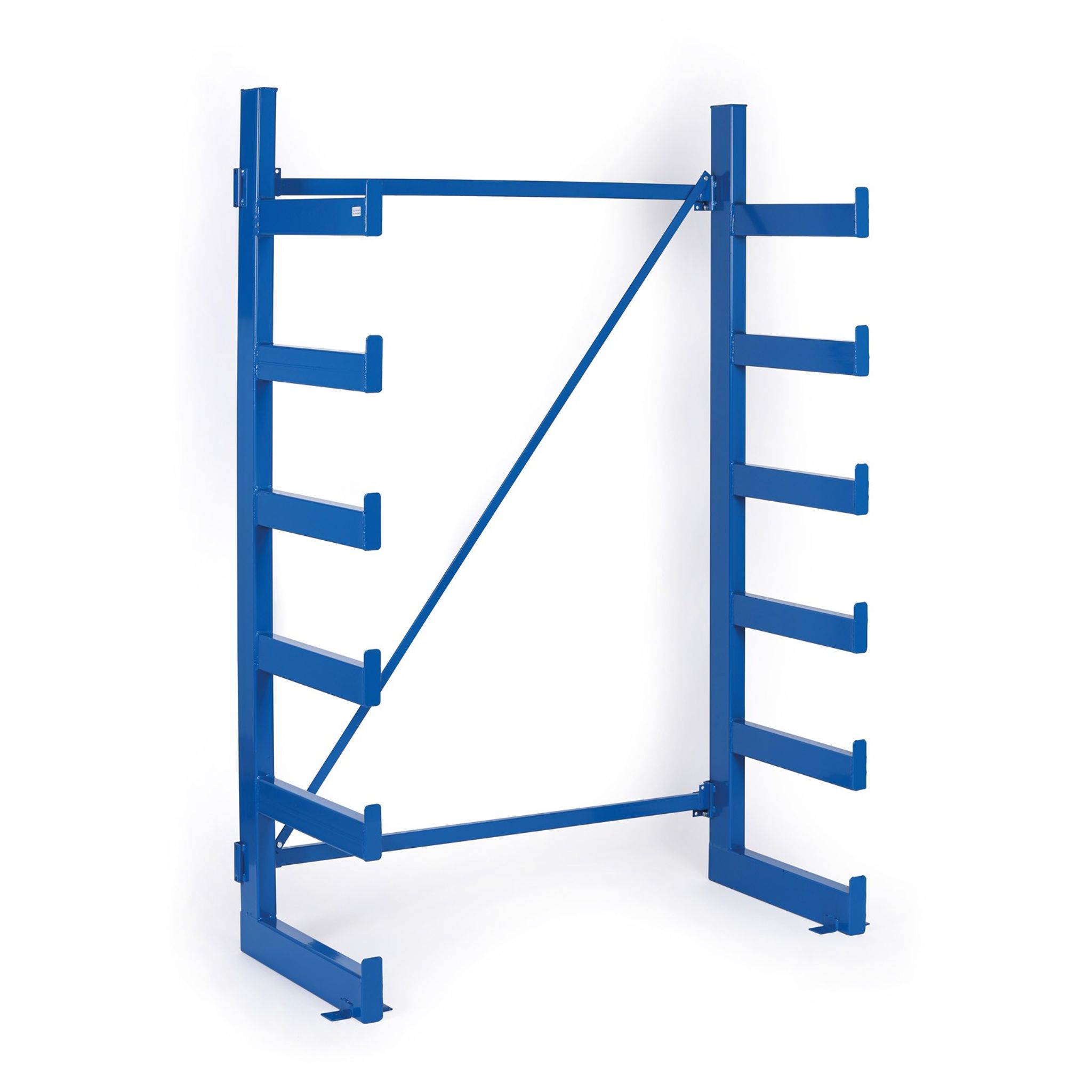 Konzolový regál, jednostranný, 2000 x 1380 x 624 mm, 6 pater