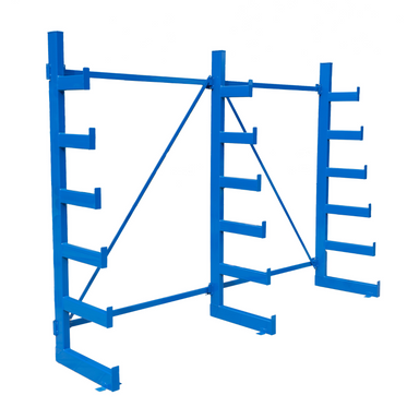Konzolový regál, jednostranný, stromečkový, 2003 x 2708 x 624 mm, 6 pater