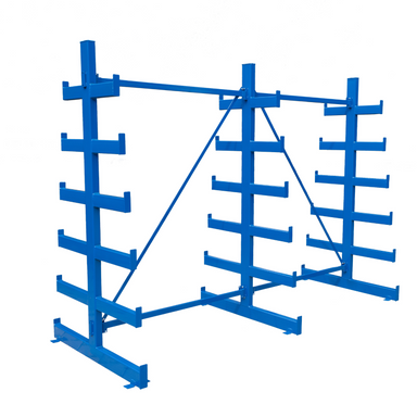 Konzolový regál, obojstranný, stromčekový, 2000 x 2700 x 1144 mm, 6 poschodí