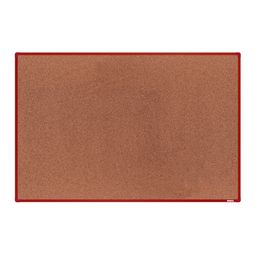 Korková nástenka boardOK v hliníkovom ráme, 1800 x 1200 mm, červený rám