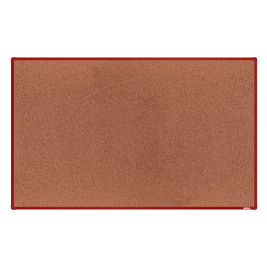 Korková nástenka boardOK v hliníkovom ráme, 2000 x 1200 mm, červený rám