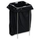 Koš na tříděný odpad 2x 50 L, úchyt na pytel, černý/černý