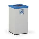 Koš na tříděný odpad 50 L, úchyt na pytel, šedý/modrý