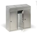 Kosz na śmieci do segregacji, 3x37 L, nierdzewny