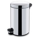 Kosz z pedałem,śmietnik, 30l, płynne zamykanie, nierdzewny błyszczący