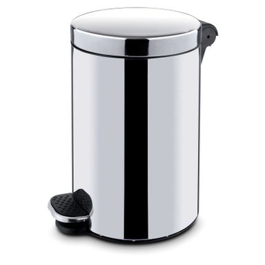 Kosz z pedałem,śmietnik, 30l, płynne zamykanie, nierdzewny błyszczący