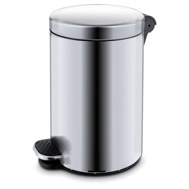 Kosz z pedałem,śmietnik, 30l, płynne zamykanie, nierdzewny matowy