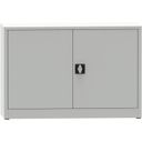 KOVONA JUMBO Werkstattregalschrank, 1 Einlegeboden, geschweißt, 800 x 1200 x 500 mm, grau
