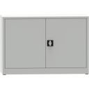 KOVONA JUMBO Werkstattregalschrank, 1 Einlegeboden, geschweißt, 800 x 1200 x 600 mm, grau