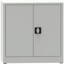 KOVONA JUMBO Werkstattregalschrank, 1 Einlegeboden, geschweißt, 800 x 500 x 800 mm, grau