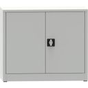 KOVONA JUMBO Werkstattregalschrank, 1 Einlegeboden, geschweißt, 800 x 950 x 500 mm, grau