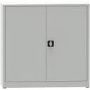 KOVONA JUMBO Werkstattregalschrank, 2 Einlegeböden, verschweißt, 1150 x 1200 x 500 mm, grau/blau
