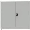 KOVONA JUMBO Werkstattregalschrank, 2 Einlegeböden, verschweißt, 1150 x 1200 x 600 mm, grau