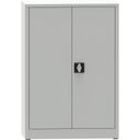 KOVONA JUMBO Werkstattregalschrank, 2 Einlegeböden, verschweißt, 800 x 500 x 1150 mm, grau