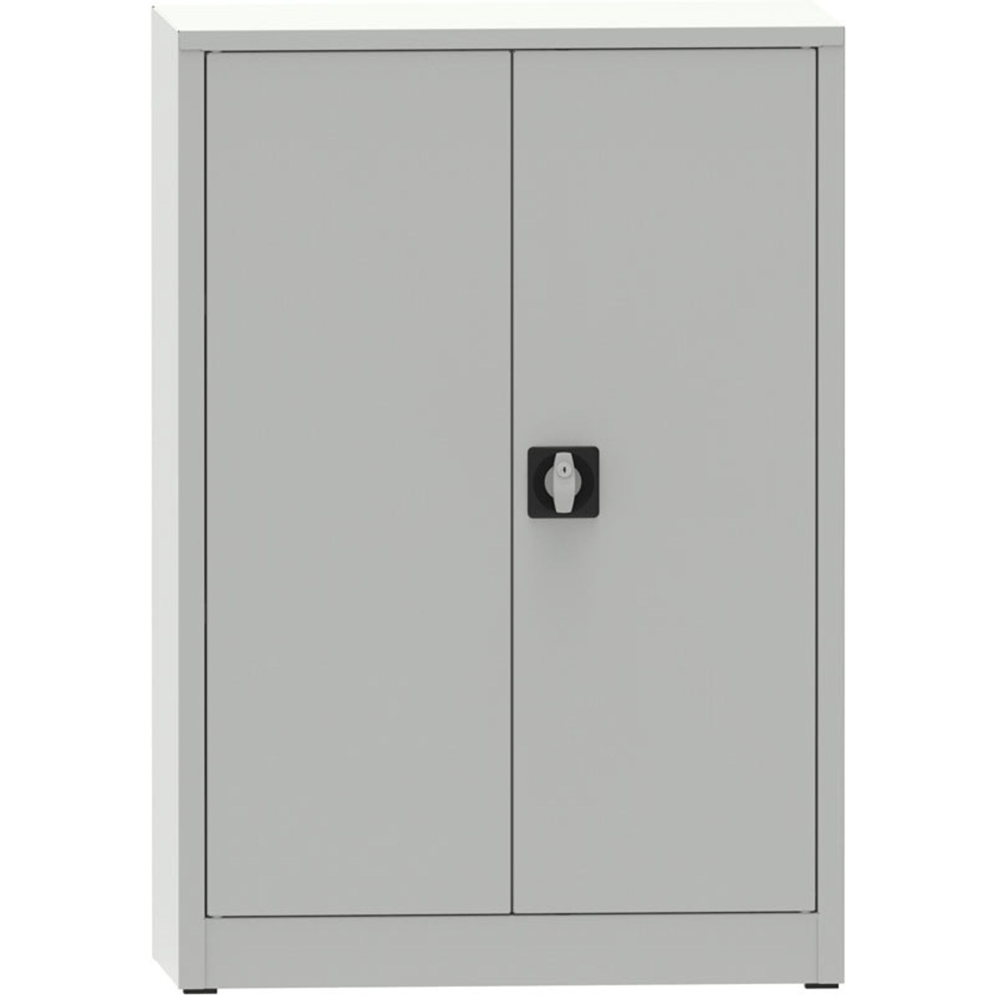 KOVONA JUMBO Werkstattregalschrank, 2 Einlegeböden, verschweißt, 800 x 500 x 1150 mm, grau
