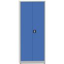 KOVONA JUMBO Werkstattregalschrank, 4 Einlegeböden, verschweißt, 800 x 500 x 1950 mm, grau/blau