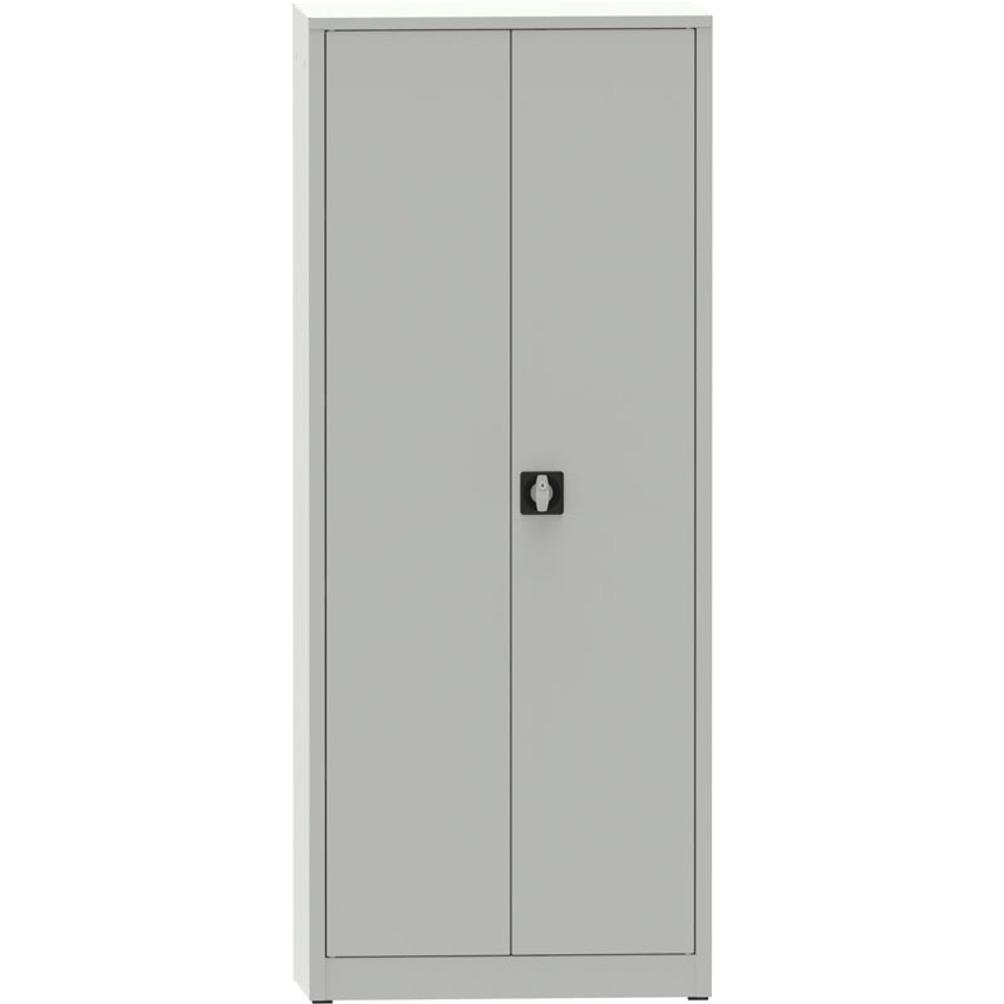 KOVONA JUMBO Werkstattregalschrank, 4 Einlegeböden, verschweißt, 800 x 600 x 1950 mm, grau