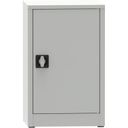 KOVONA Werkstattregalschrank, 1 Einlegeboden, geschweißt, 508 x 500 x 800 mm, grau
