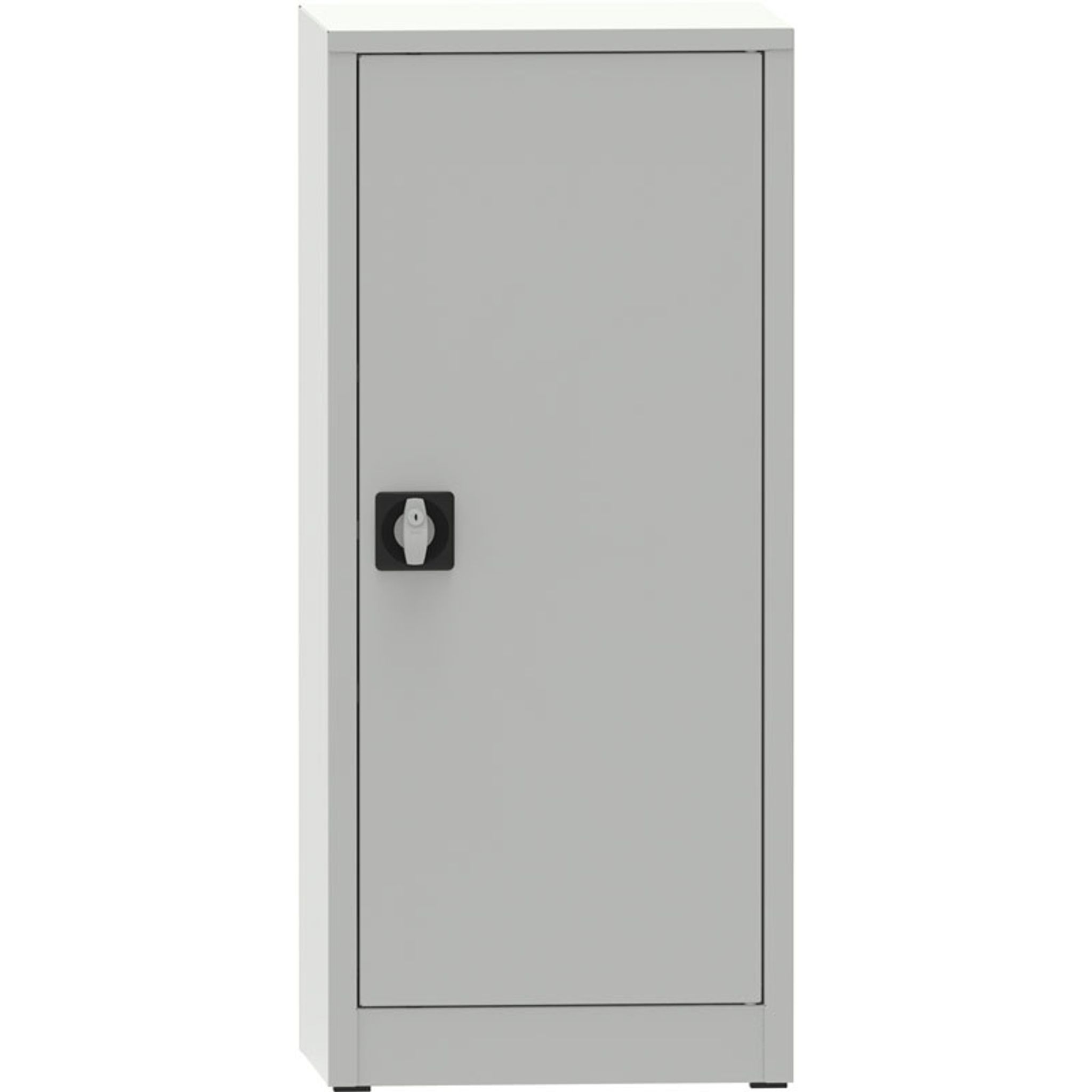 KOVONA Werkstattregalschrank, 2 Einlegeböden, geschweißt, 508 x 500 x 1150 mm, grau