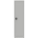 KOVONA Werkstattregalschrank, 4 Einlegeböden, geschweißt, 508 x 400 x 1950 mm, grau