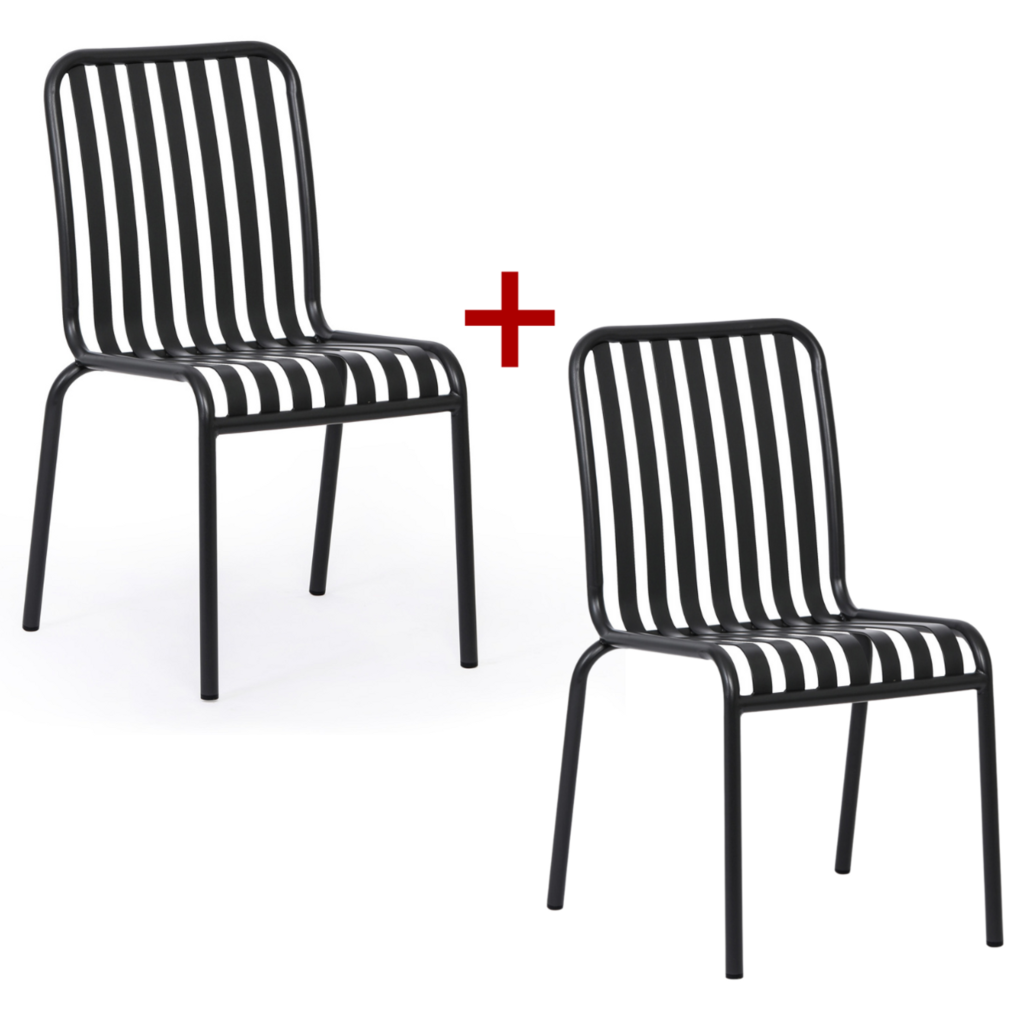 Kovová bistro židle RENO, 1+1 ZDARMA, pro venkovní použití
