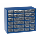 Kovová skříň se zásuvkami, 306 x 155 x 282 mm, 30x S