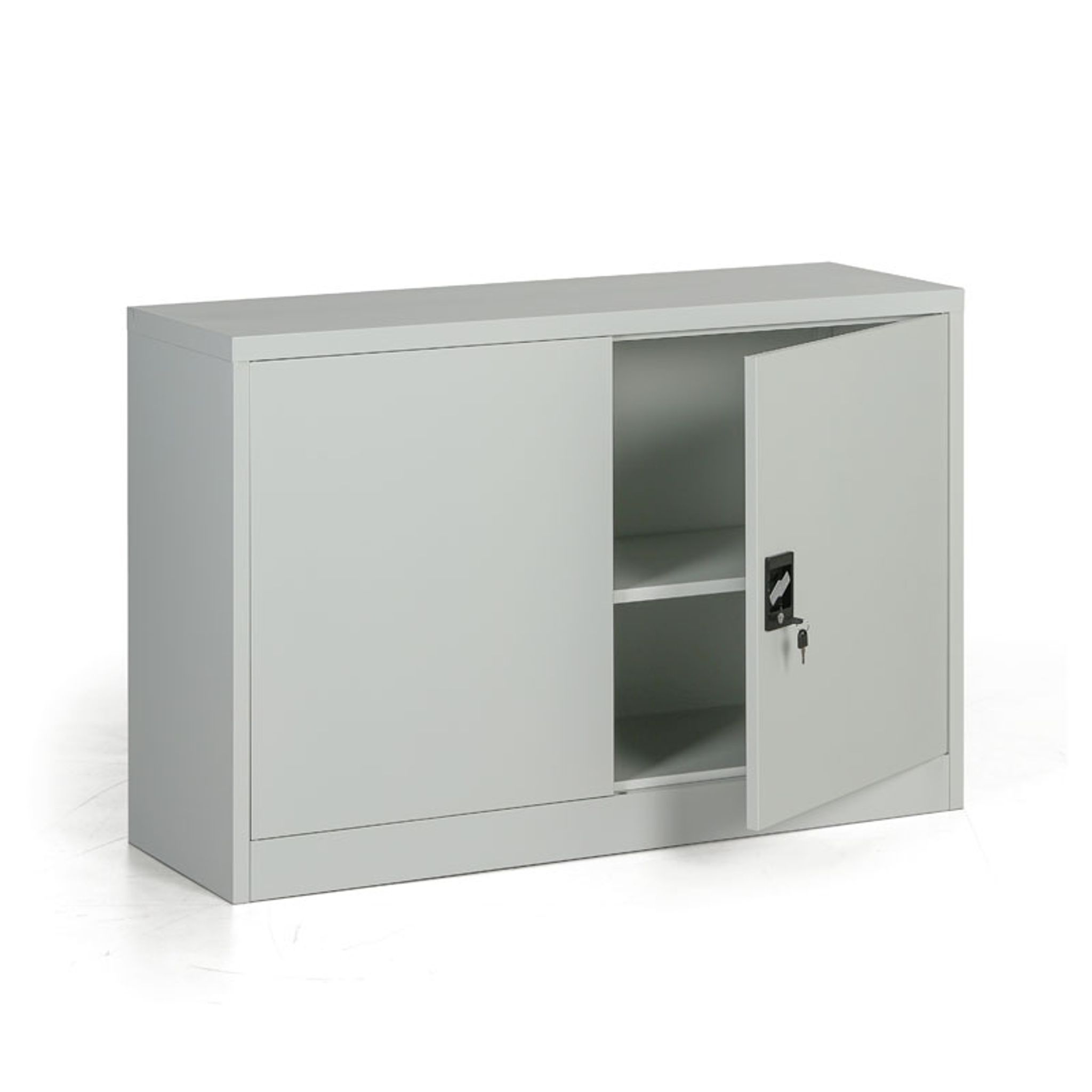 Kovová spisová skříň, demontovaná, 1 police, 1200 x 800 x 400 mm, šedá