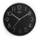 Kovové hodiny čierne MPM Metallic Elegance ∅ 300 × 40 mm