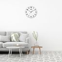 Kovové hodiny strieborné PRIM Alfa ∅ 400 × 40 mm