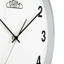 Kovové hodiny strieborné PRIM Alfa ∅ 400 × 40 mm