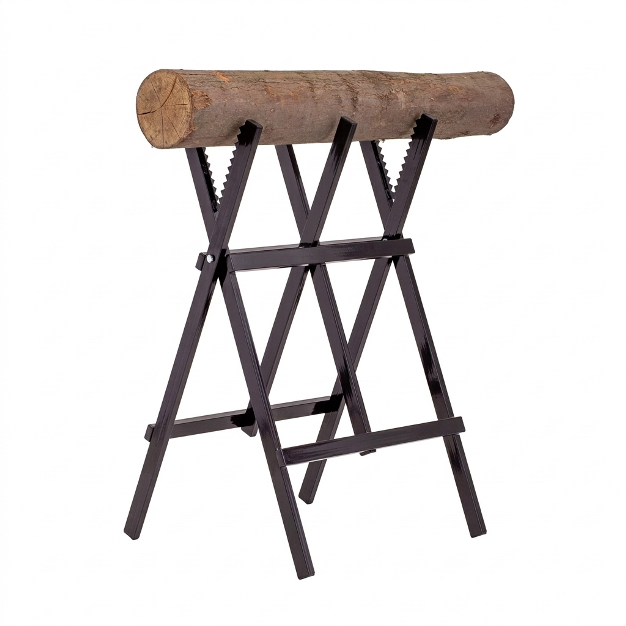 Kovový stojan na řezání dřeva, koza