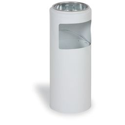 Kovový vonkajší popolník 10 l, biely