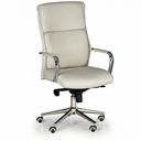 Kožená kancelárska stolička VIRO, béžová