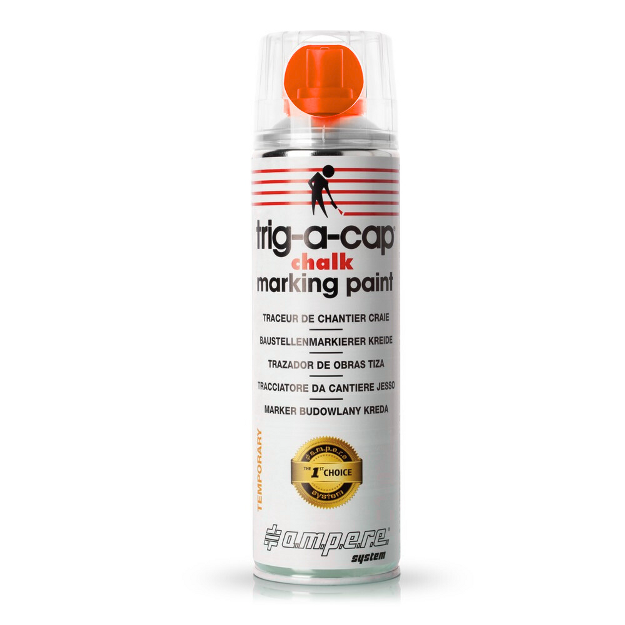 Kreda w sprayu TRIG-A-CAP CHALK, pomarańczowa