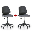 Krzesło biurowe CROOK 1+1 GRATIS, szary
