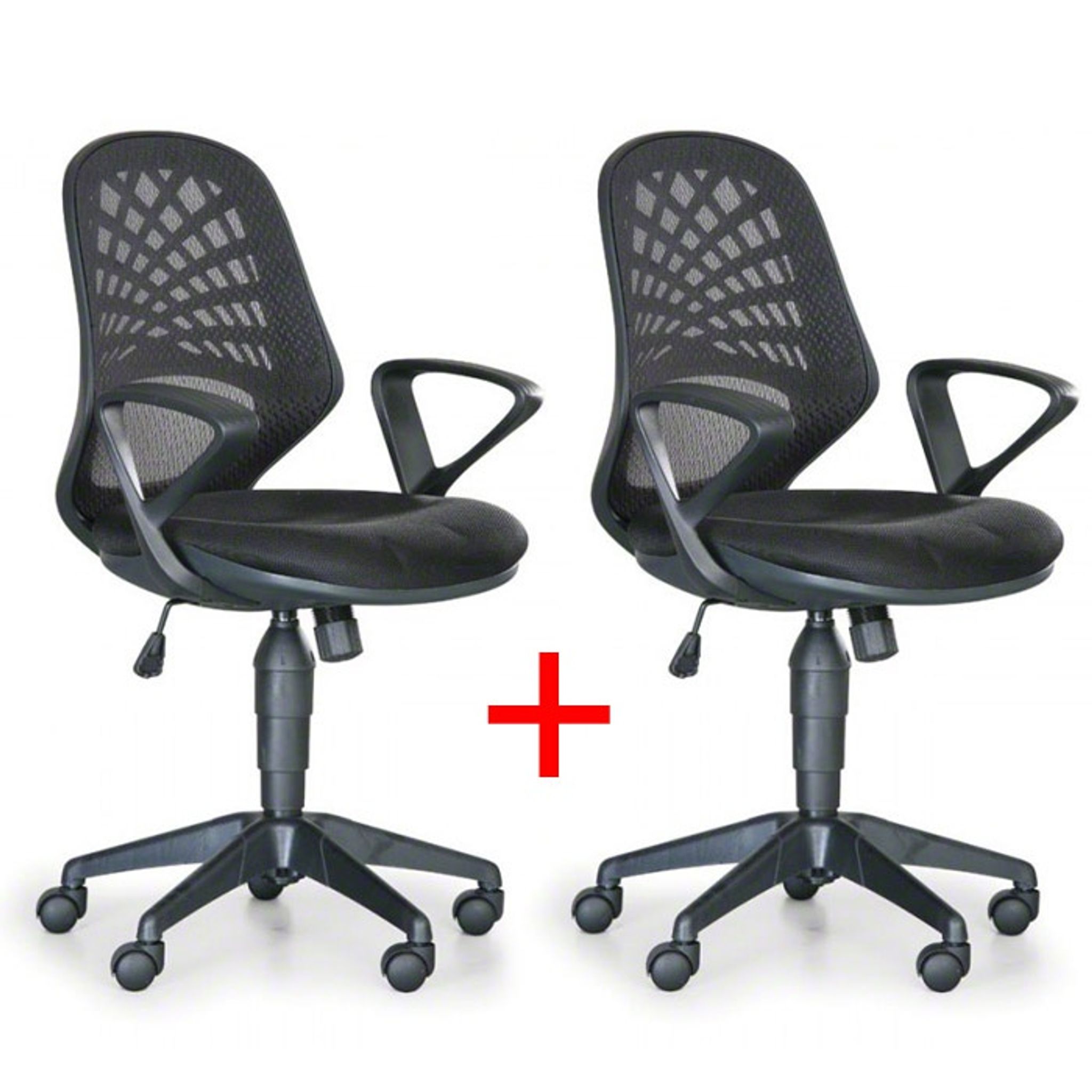 Krzesło biurowe FLER 1+1 GRATIS, szary