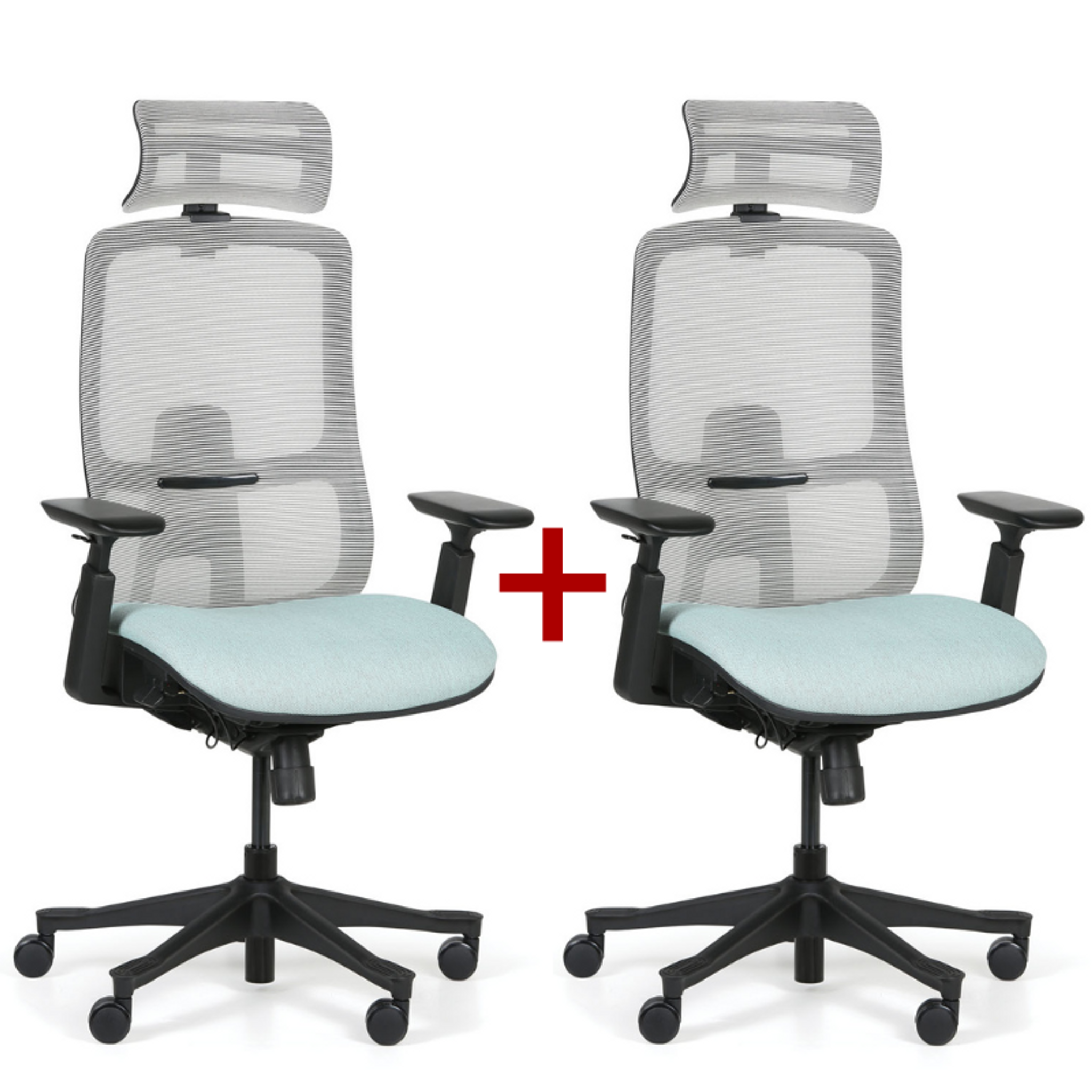 Krzesło biurowe JANE 1+1 GRATIS, zielone